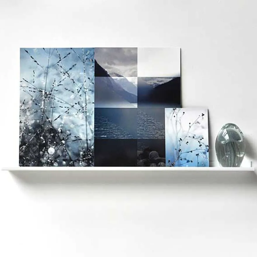 Como Gallerihylde i metal - 60 cm. - Hvid