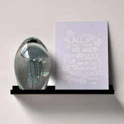 Como Gallerihylde i metal - 20 cm. - Sort