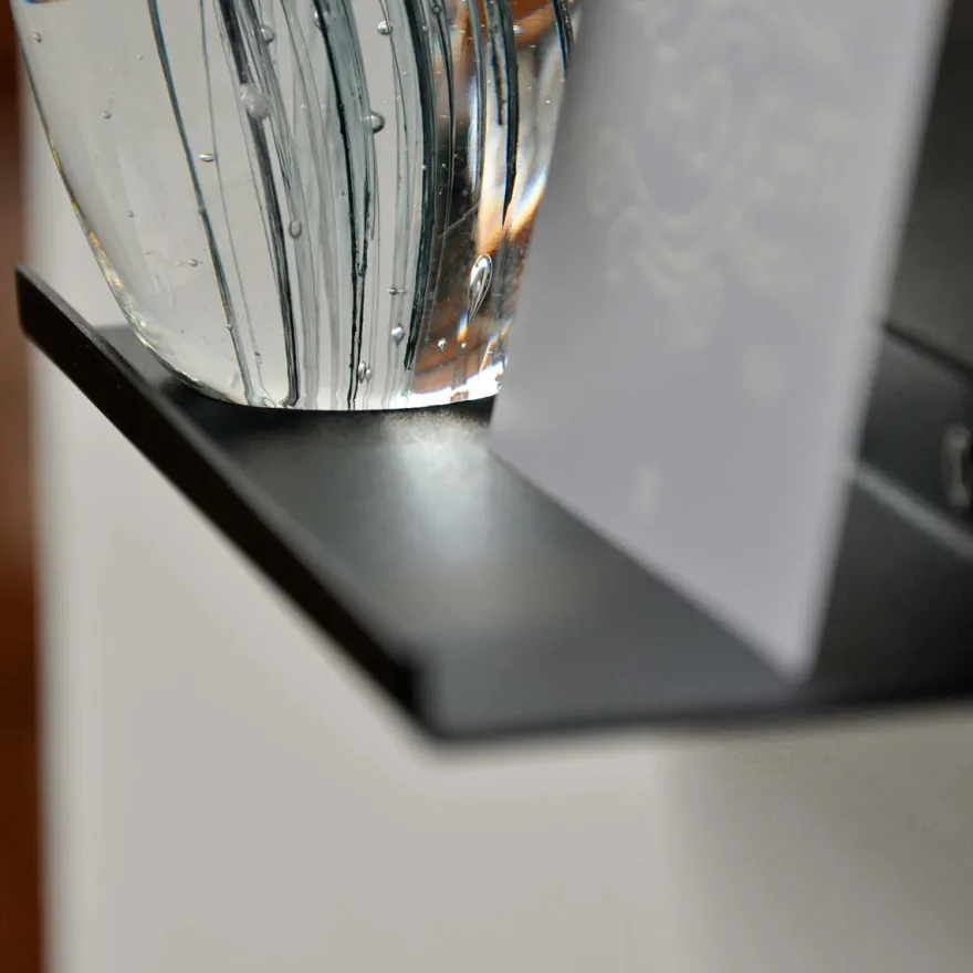 Como Gallerihylde i metal - 20 cm. - Sort
