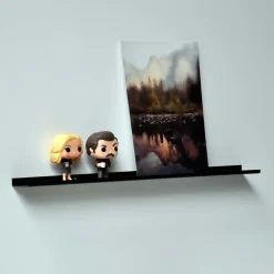 Como Gallerihylde i metal - 60 cm. - Sort