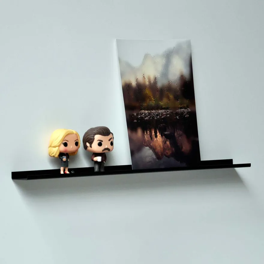 Como Gallerihylde i metal - 60 cm. - Sort