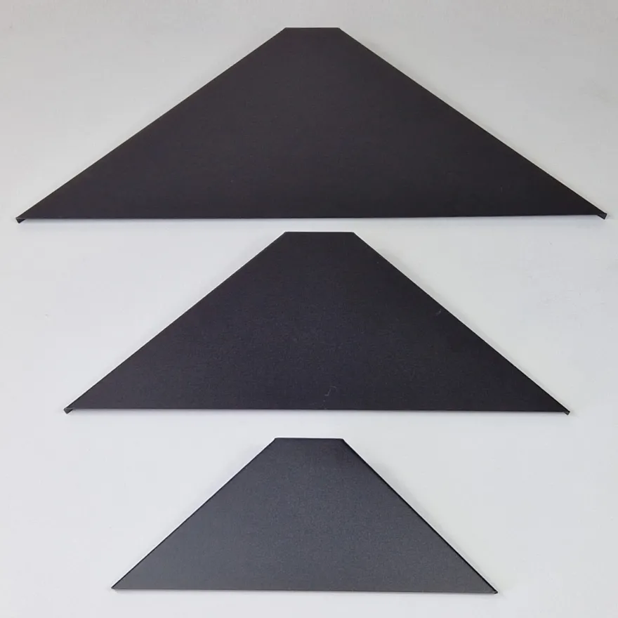 Como hjørnehylde i metal - SORT - Large