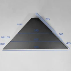 Como hjørnehylde i metal - SORT - Small