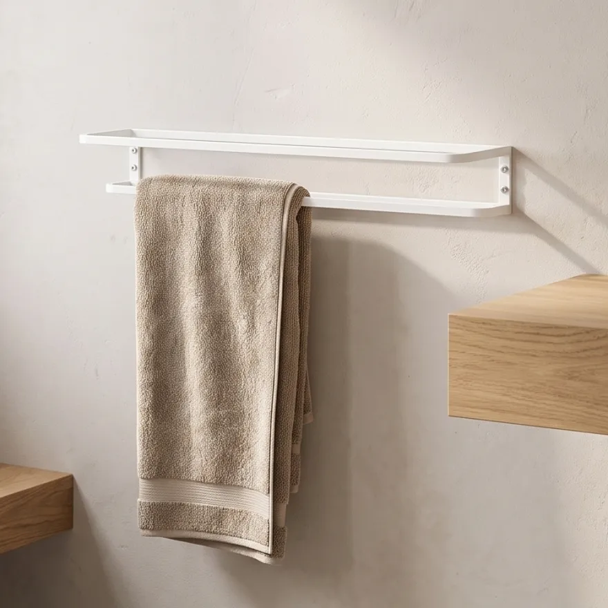 Como Håndklædeholder til væggen - Hvid 40 cm