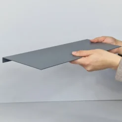 Como Hylde 40x15 cm. - Grå metal
