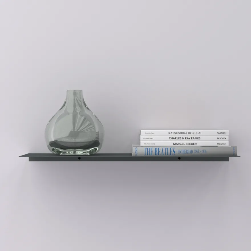 Como Hylde 40x15 cm. - Grå metal