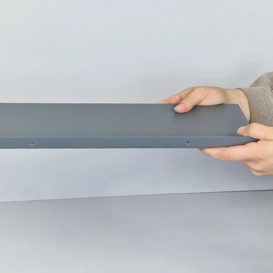 Como Hylde 40x15 cm. - Grå metal