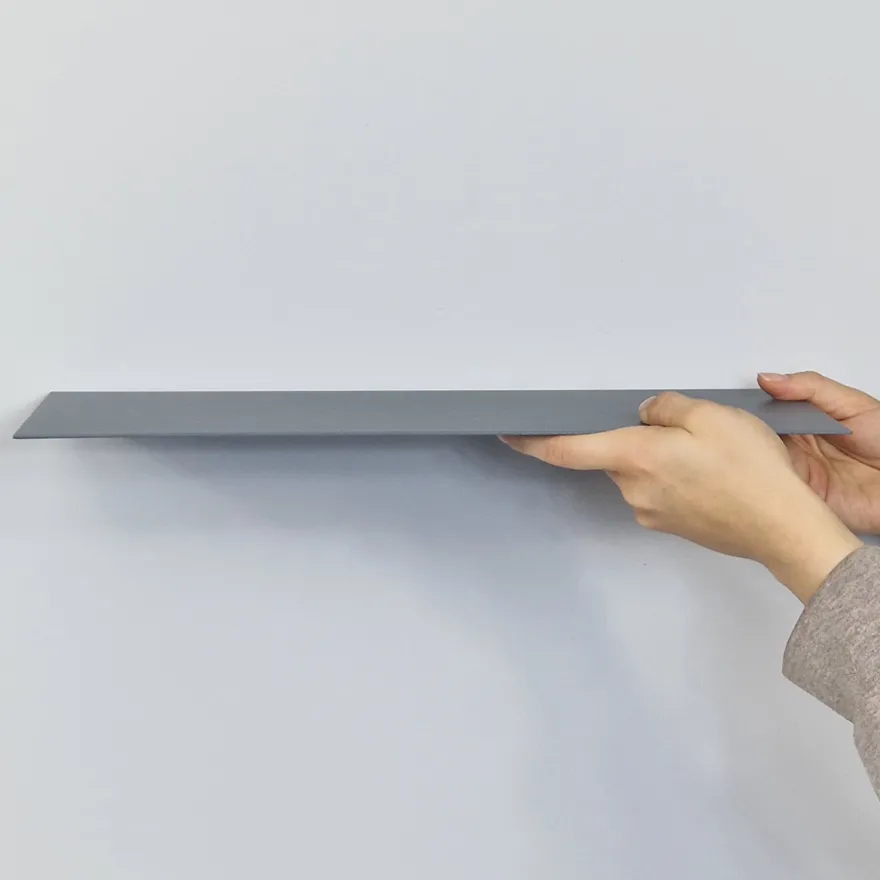 Como Hylde 40x15 cm. - Grå metal