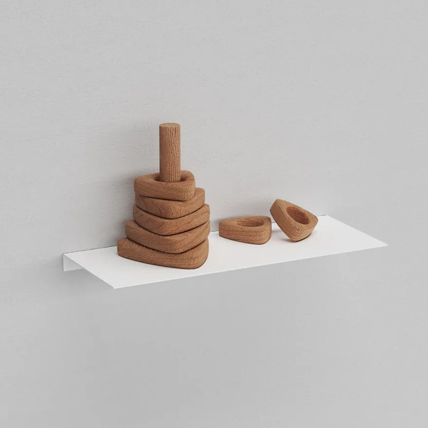 Como Hylde 25 x 10 cm - Hvid metal