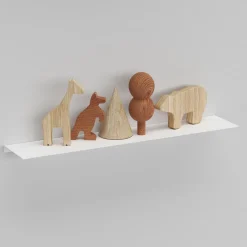 Como Hylde 50 x 10 cm - Hvid metal
