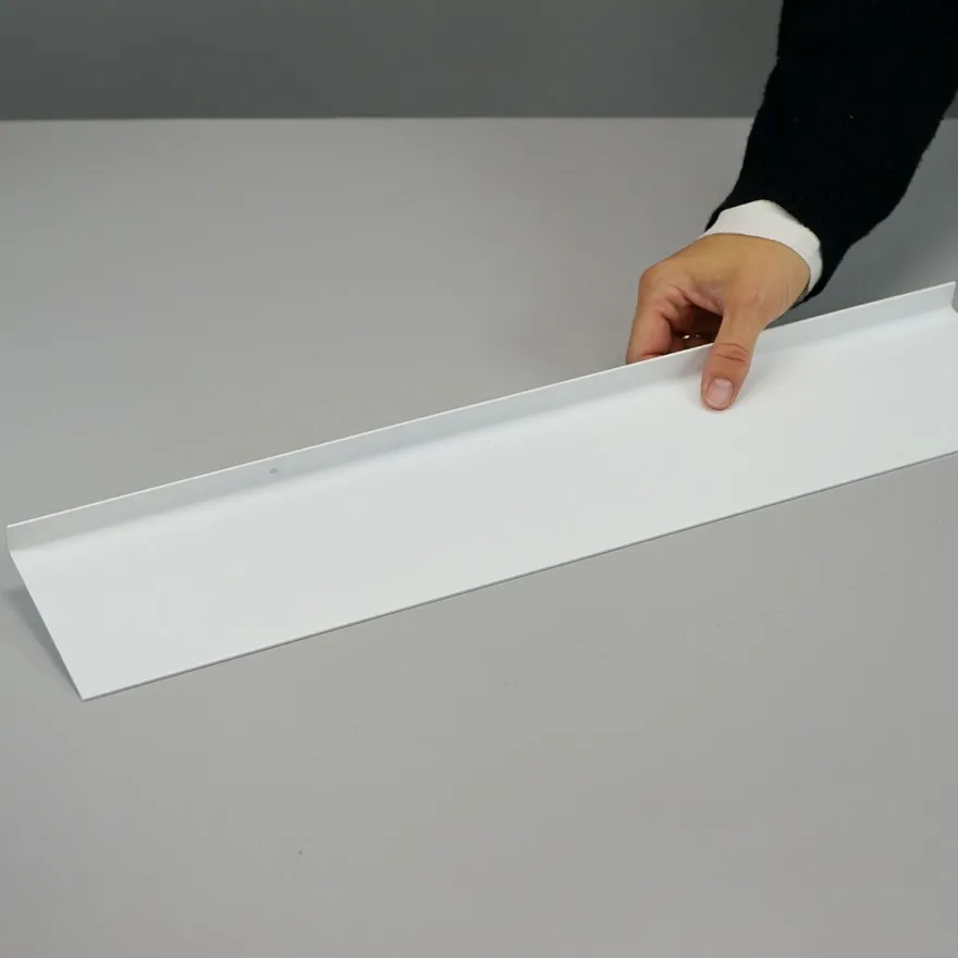 Como Hylde 50 x 10 cm - Hvid metal