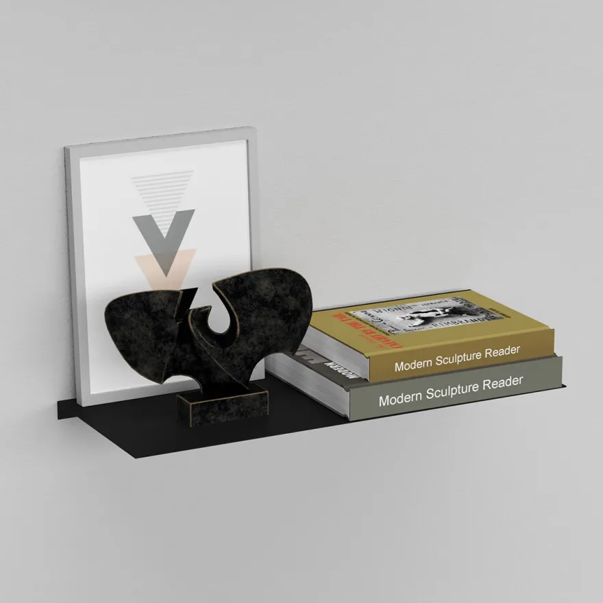 Como Hylde 37,5 x 15 cm - Sort metal