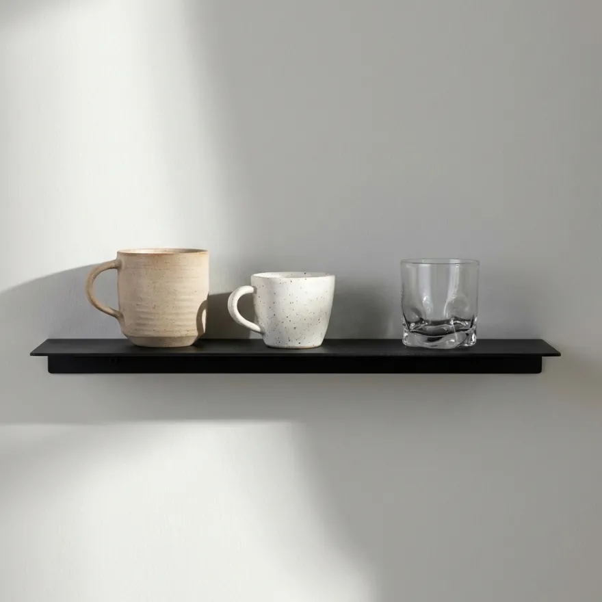 Como Hylde 50 x 10 cm - Sort metal