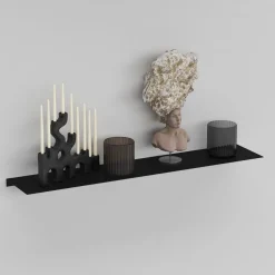 Como Hylde 50 x 10 cm - Sort metal