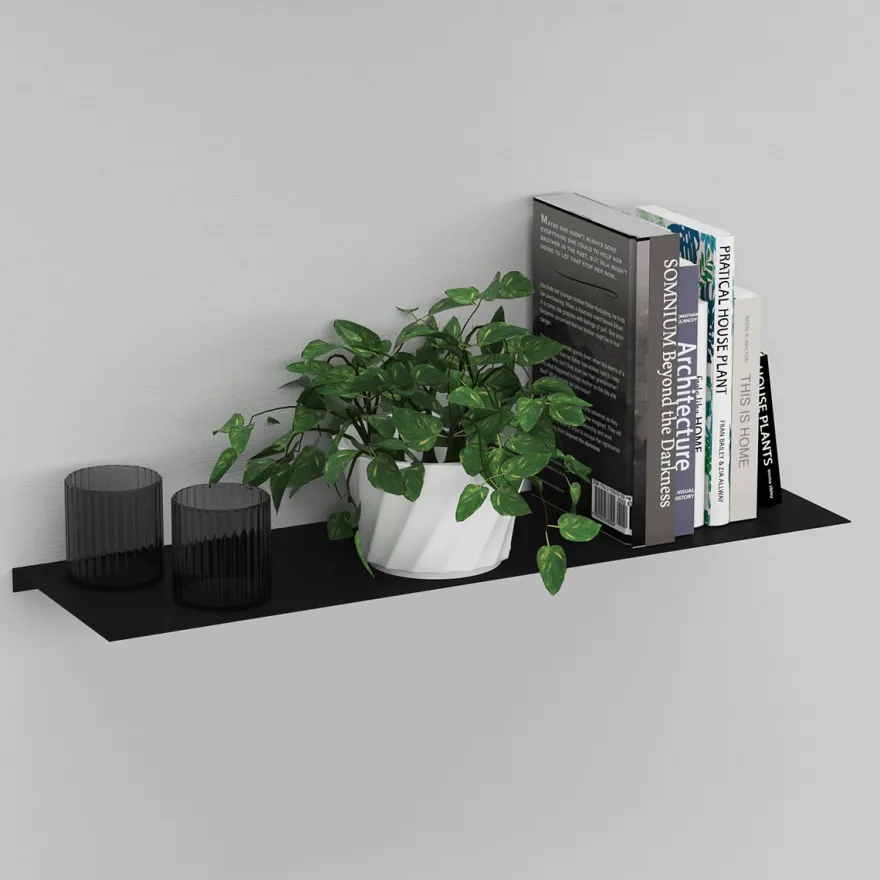 Como Hylde 50 x 15 cm - Sort metal