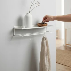 Como Køkkenhylde med stænger - Hvid Metal (50 cm)