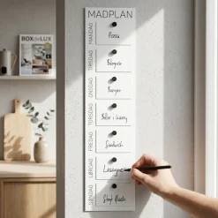 Como Madplan til vægophæng, Hvid