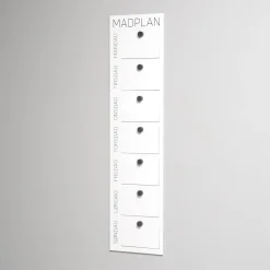 Como Madplan til vægophæng, Hvid