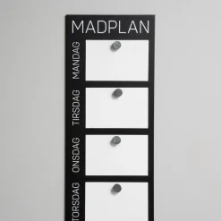 Como Madplan til vægophæng, Sort