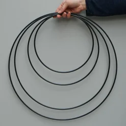 Como Metalring til dekorationer, 29 cm, Sort