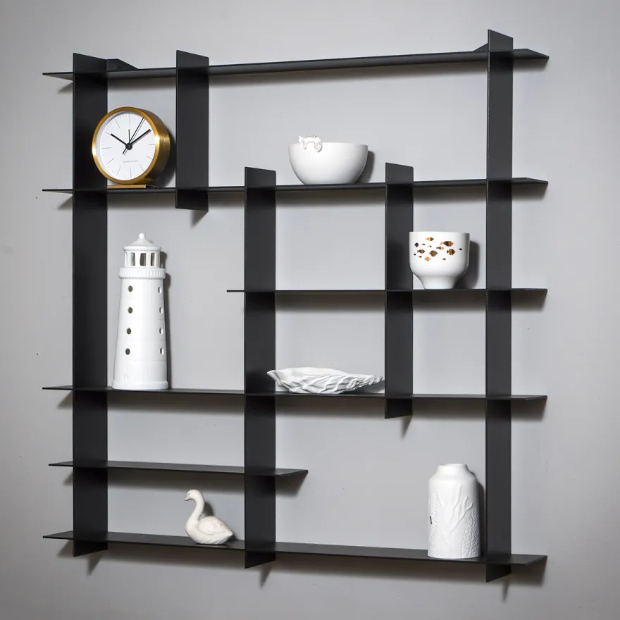 Como Niveau Display Hylde, Large, Sort