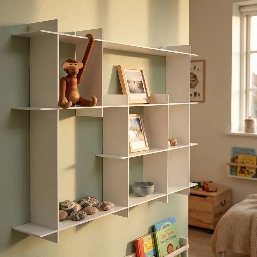 Como Niveau Display Hylde, Medium, Hvid