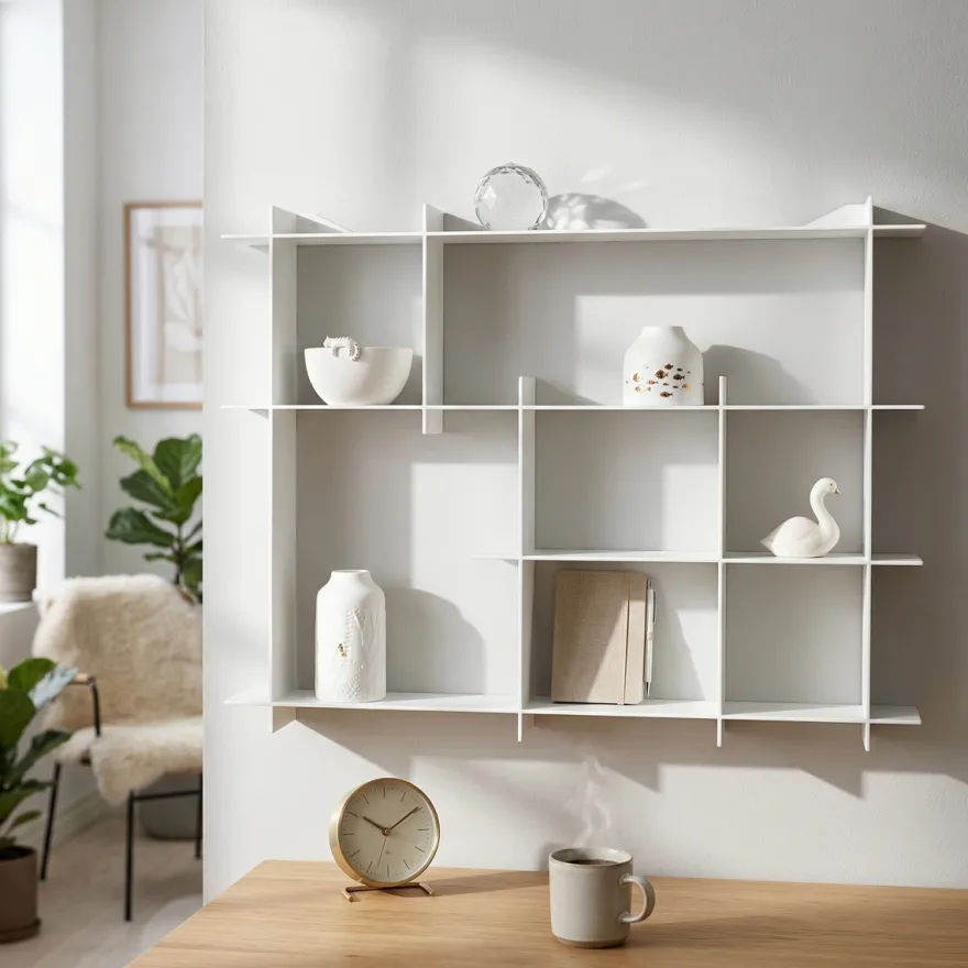Como Niveau Display Hylde, Medium, Hvid
