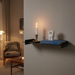 Como Niveau Hylde - Enkelthylde, Sort