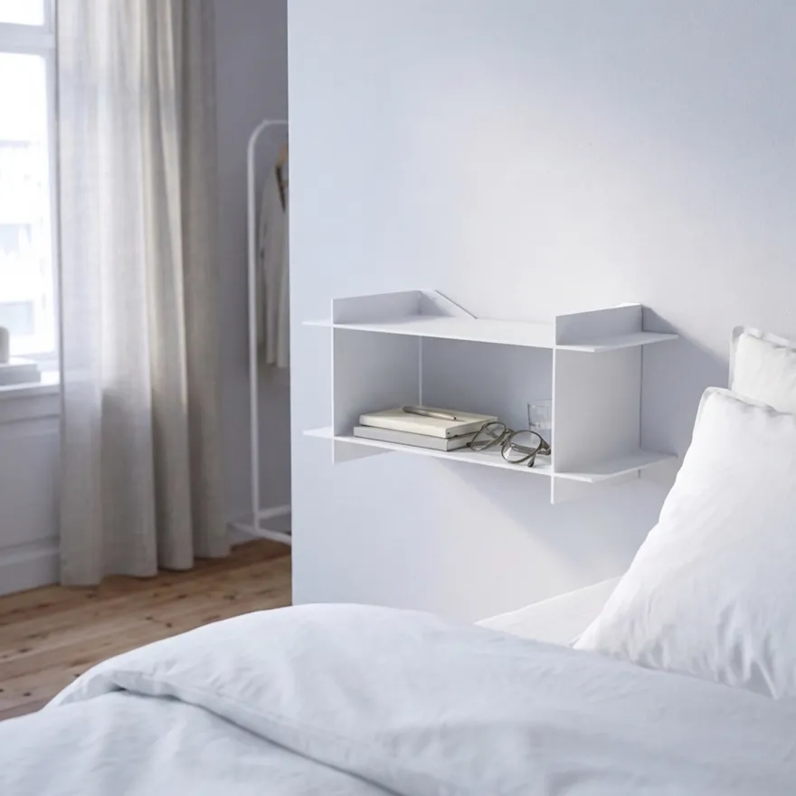 Como Niveau Hylde - Sengebord, Hvid