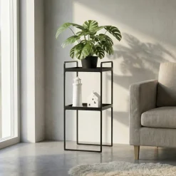 Como Plantestander med to hylder - Sort
