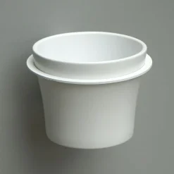 Como rund planteholder til væg - Hvid. Small