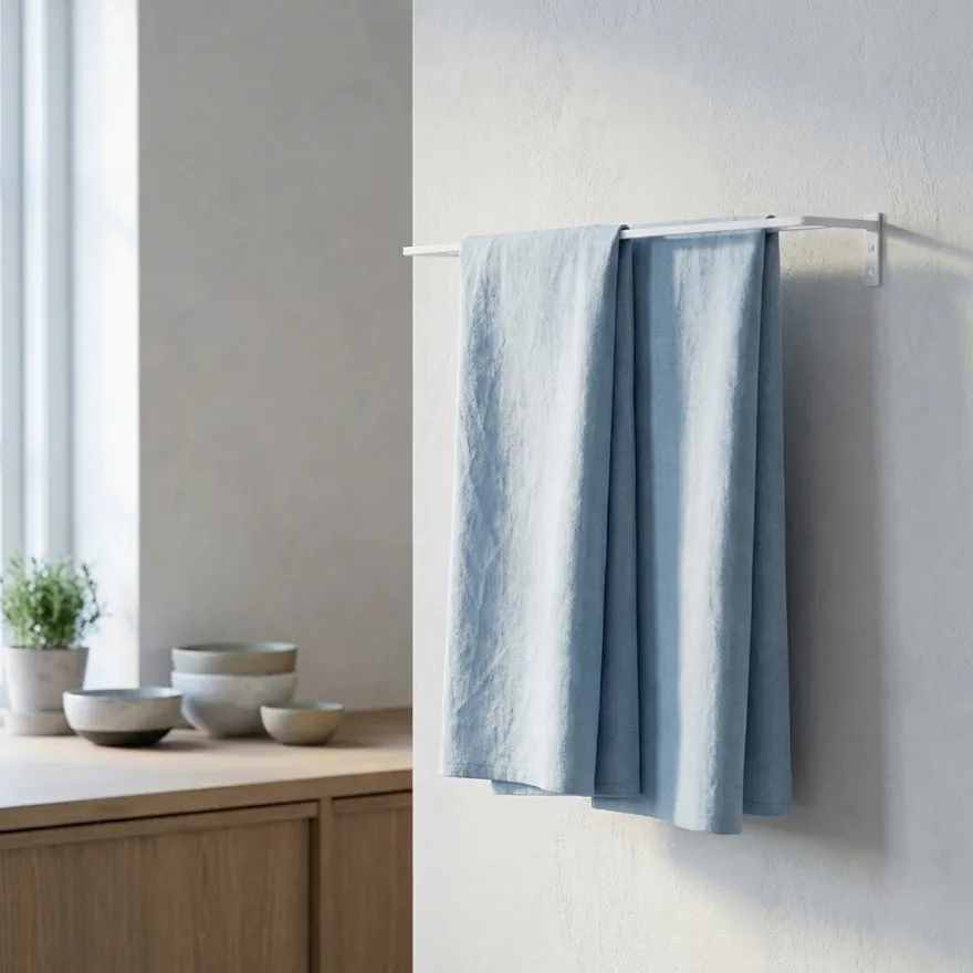 Como viskestykkeholder - 40 cm, Hvid- DOUBLE