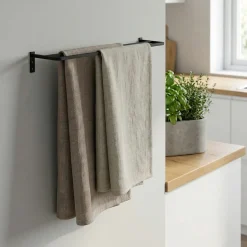 Como viskestykkeholder - 40 cm, Sort - DOUBLE