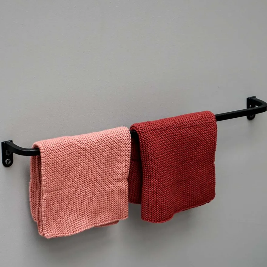 Como viskestykkeholder, 40 cm, Sort