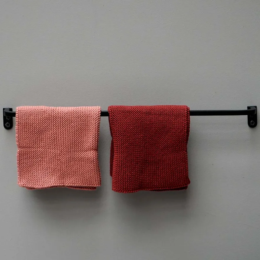 Como viskestykkeholder, 40 cm, Sort