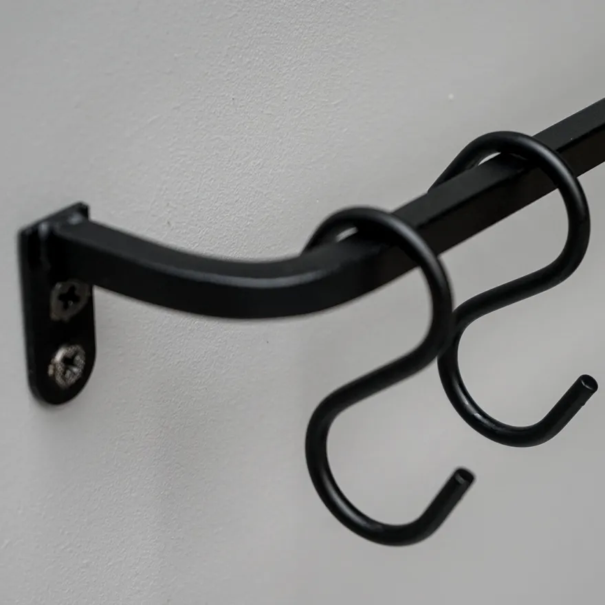 Como viskestykkeholder, 60 cm, Sort