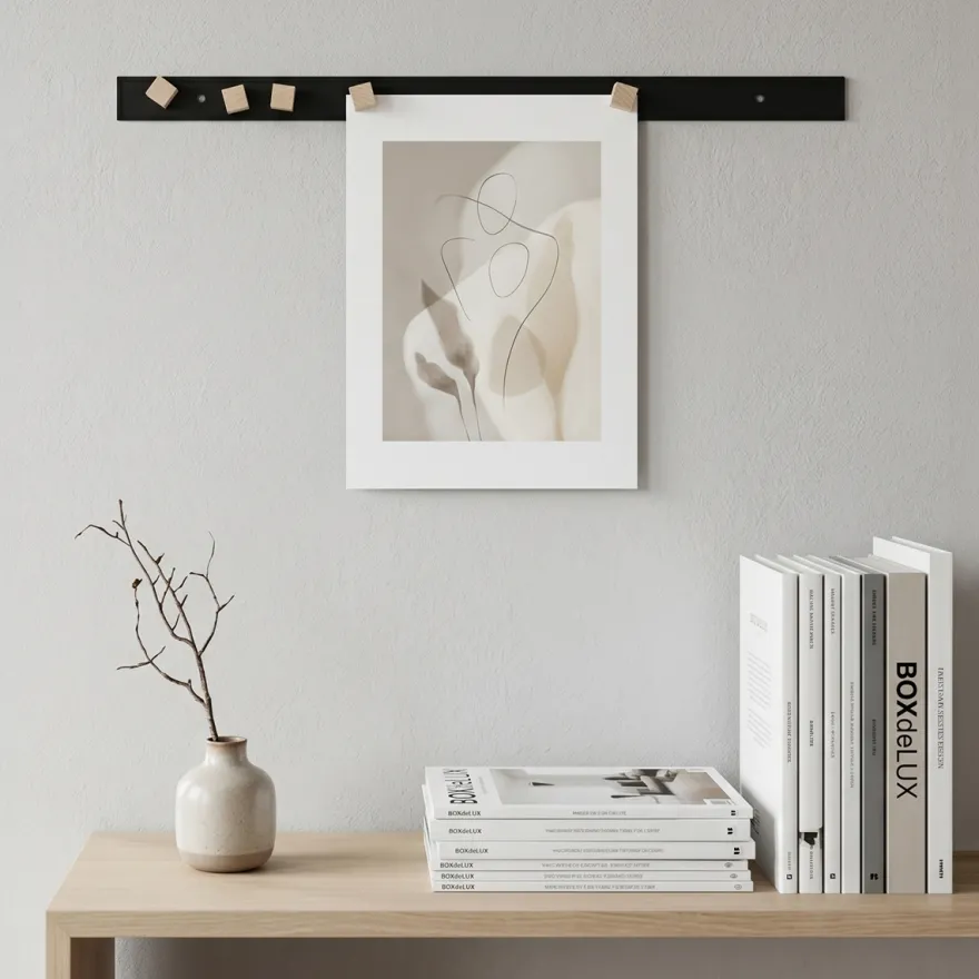 Como Wallnote inkl. magneter - Sort