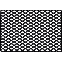 Dixie dørmåtte i gummi - Black Grid - 45x75 cm