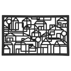 Dixie dørmåtte i gummi - City - 45x75 cm