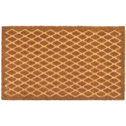 Dixie dørmåtte i Kokos - Grid - 45 x 75 cm.