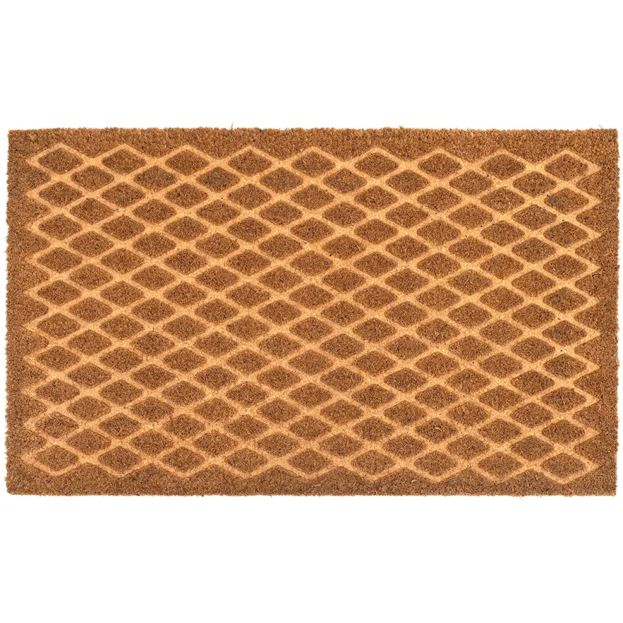 Dixie dørmåtte i Kokos - Grid - 45 x 75 cm.
