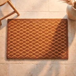 Dixie dørmåtte i Kokos - Grid - 60 x 90 cm.