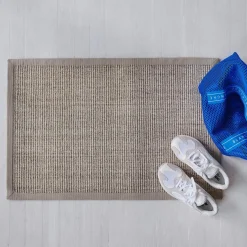 Dixie dørmåtte i Sisal, Beige med kant - 60x90 cm.