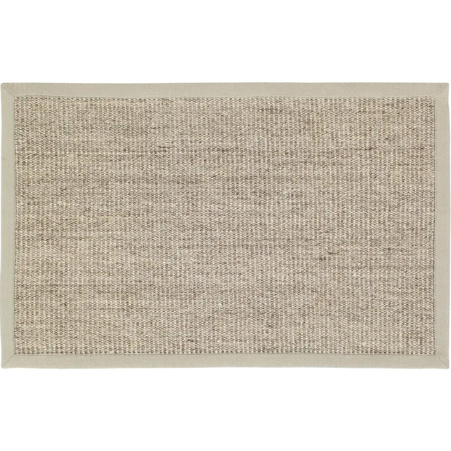 Dixie dørmåtte i Sisal, Beige med kant - 60x90 cm.
