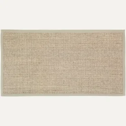 Dixie dørmåtte i Sisal, Beige med kant - 80x150 cm.