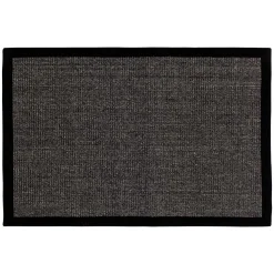 Dixie dørmåtte i Sisal, Black - 60x90 cm