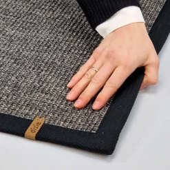 Dixie dørmåtte i Sisal, Black - 60x90 cm