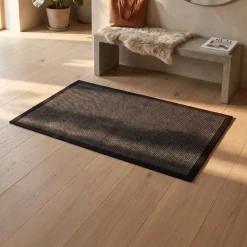 Dixie dørmåtte i Sisal, Black - 60x90 cm