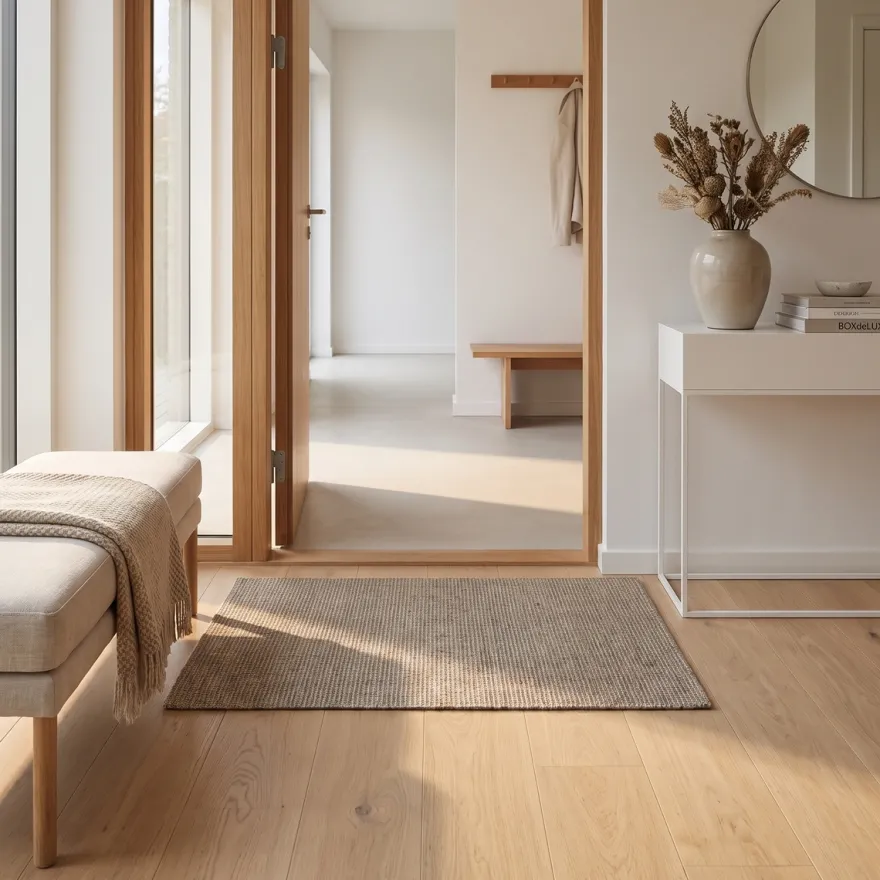Dixie dørmåtte i Sisal, Natural Grey - 60x90 cm.