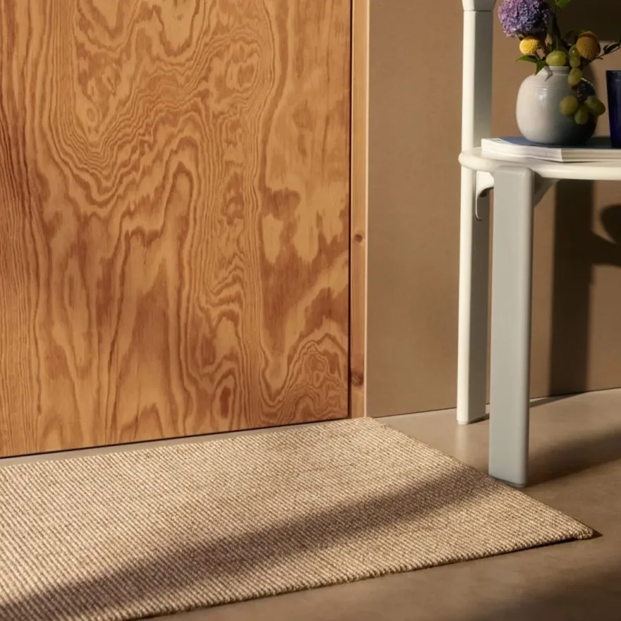Dixie dørmåtte i Sisal, Natural Grey - 60x90 cm.